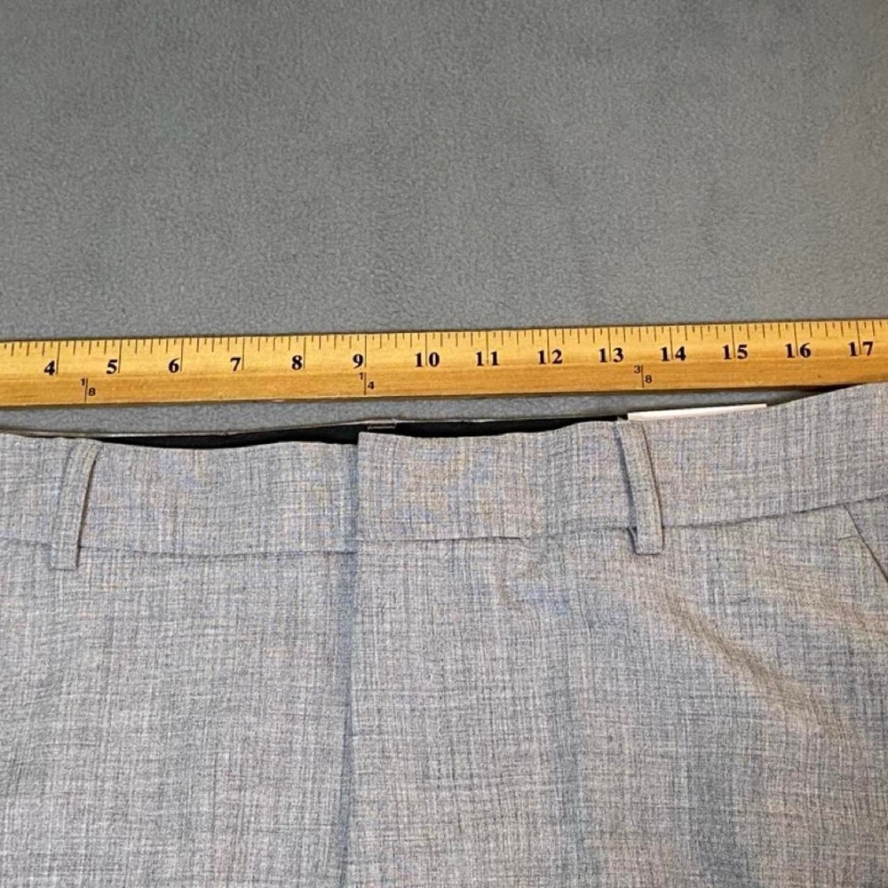 Nine West Women's size 16 Bootcut Heather Gray mid rise slacks pants - Picture 3 of 8